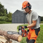 Husqvarna 445 X-TORQ Benzinli Motorlu Testere 2.8Hp Ağaç Kesim Motoru thumbnail 3