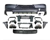 MERCEDES YENİ GLC SERİSİ C254 GLC63 AMG DİFÜZÖR+SİYAH EGZOZ UCU - 1