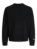 JACK JONES Erkek Kol Yazılı Örgü Kazak 12282728 thumbnail 1