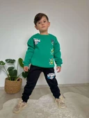Cg Kids Brawl Stars Temalı Erkek Çocuk 3 iplik Şardonlu Alt Üst Takım Süper Kalite Kumaş Sırt Baskı Detay - 3