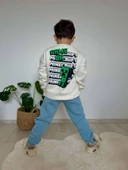 Cg Kids Minecraft Erkek Çocuk 3 İplik Şardonlu Alt Üst Takım Süper Kalite Kumaş Sırt Baskı Detay - 2