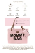 Panama Bag,Anne Bebek Bakım Çantası,Mommy Bag,Cüzdan Hediyeli, XL Büyük Boy, Essential Edit Serisi, Pudra - 6
