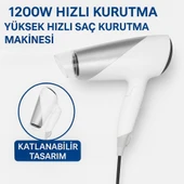 MYBLACK 1200W Güçlü ve Katlanabilir Uzun Süre Kullanılabilir Seyaha  Tipi Saç Kurutma Makinesi - 1