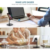 Ugreen Alüminyum Masaüstü Telefon Standı Siyah - TESHİR - 2