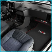 Tofaş Şahin Doğan Kartal Nakışlı Siyah Renk Oto Halı Paspas & Tofaş Siyah Torpido Alt Kaplama Örtüsü thumbnail 3