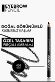 Flormar Doğal Görünüm Veren Fırça Kapaklı & Yumuşak Uçlu Kaş Kalemi 404 BLACK thumbnail 4