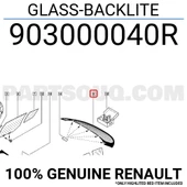 Renault Cam Arka Temperli-Rezistanslı-Antenli Fluence 10> - Orjınal 903000040r - 1