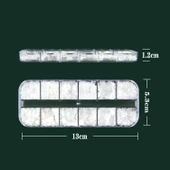 Parlak Beyaz Tırnak Süsleme Folyo Pulları Karışık Dizayn Kelebek Kalp Harfler Yıldızlar Nail Art thumbnail 5