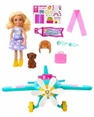 Barbie Chelsea'nin Pervaneli Mini Uçağı Oyun Seti HTK38 thumbnail 5
