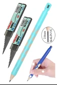 Kalın Uçlu Versatil Kalem 2.0 mm Açık Mavi 1 Adet ve 2.0 Mm Kalın Uç Siyah 2 Adet Kalın Uçlu Mekanik Kalem thumbnail 1
