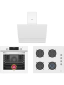 Simfer 9 Fonksiyon Qs Dijital Beyaz Ankastre Set (8209 Fırın + 3507 Ocak + 8704 Davlumbaz) - 1