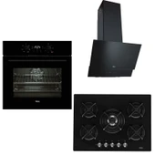 Teka Siyah Ankastre Set ( HAK 625 BK BörekŞefim  - ATV 60 Siyah - Teka Hf Lux 70 5g Aı Al Tr Cı Ankastre Ocak ) - 1