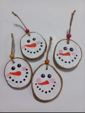 Kardanadam Figürlü Ahşap Yılbaşı Süsü thumbnail 1