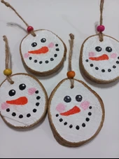 Kardanadam Figürlü Ahşap Yılbaşı Süsü thumbnail 2