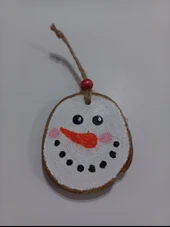 Kardanadam Figürlü Ahşap Yılbaşı Süsü thumbnail 4