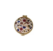 Porselen işlemeli likalı hokka, şık kaliteli zarif hokka, mürekkep kutusu, yuvarlak-no:1 thumbnail 1