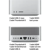 Apple Mac Studio MU963TU/A M4 Max 36 GB 512 GB SSD Mini PC - 6