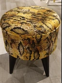 MERCAN MOBİLYA Leopar Desenli PUF BENCH - 2