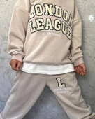 Cg Kids London League Süzüne Nakış işlemeli 3 iplik Alt Üst Takım Süper Kalite Kumaş - 2