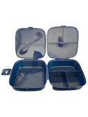 Beslenme Kutusu 4 Bölmeli Örümcek Adam Lacivert Renk Erkek Figürlü 1 Adet Yemek Saklama Kabı Beslenme Çantası - 3