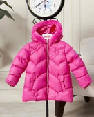 Kız Bebek Kapüşonlu Fermuarlı Şişme Mont 51351 thumbnail 11