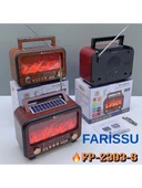 FP-2393S Retro Tasarımlı Alev Işıklı Bluetooth Hoparlör Güneş Enerjili, Radyo, Usb, Tf Kart Destekli thumbnail 2