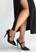 BİÇOMİ Tiej Siyah Rugan Stiletto Ayakkabı thumbnail 2