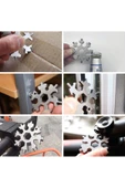 Mucit Home 19 In 1 Çok Fonksiyonlu Çelik Alyan Tornavida Açacak Kar Tanesi Anahtarlık thumbnail 2