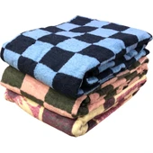 Royam Tek Kişilik Şantiye İşçi Peluş Battaniye Sıcak Tutan 160 X 210 Karışık - 8