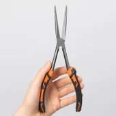 Uzun Düz Kargaburun Pense 11 İnç Profesyonel İnce Uçlu El Aleti Elektrikçi Hobi Atölye Kullanımı thumbnail 4