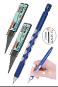Kalın Uçlu Versatil Kalem 2.0 mm Mavi 1 Adet ve 2.0 Mm Kalın Uç Siyah 2 Adet Kalın Uçlu Mekanik Kalem - 1