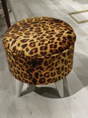 MERCAN MOBİLYA LEOPAR DESENLİ PUF BENCH - 1