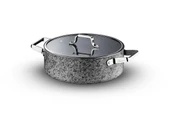 Brioni Stone-H İndüksiyon Tabanlı Çizilmez Basık Tencere - 26 cm thumbnail 2