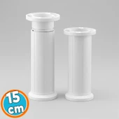 Mobilya Tezgah Dolap Yükseltici Yükseltme Ayağı Ayarlanabilir 1 Adet 15 Cm Beyaz Plastik Ayak thumbnail 1