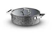 Brioni Stone-H İndüksiyon Tabanlı Çizilmez Basık Tencere - 30 cm thumbnail 2