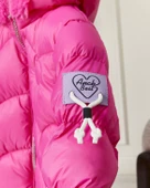 Kız Bebek Kapüşonlu Fermuarlı Şişme Mont 51351 thumbnail 4