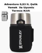 Safir Kamp Stanleye 0.53 Lt. Adventure Çelik Yemek Termosu ile Uyumlu Omuz Askılı Termos Kılıfı - 1