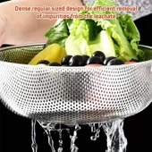 Paslanmaz Çelik Kulplu Çok Amaçlı Makarna Un Meyve Sebze Süzgeç 25 Cm thumbnail 3