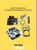 Drift 200cc Modifiyeli Silindir ve Üst Kapak Seti – Piston Segman Conta Takımı thumbnail 1