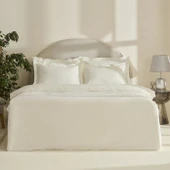 Karaca Home White Coll Rayas Nakışlı %100 Pamuk Çift Kişilik Nevresim Takımı Beyaz thumbnail 1