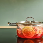 Karaca Amore Borosilikat Cam Derin Tencere 16 Cm thumbnail 2