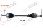 GVA 4419031 KOMPLE AKS SOL MASTER III 10>MOVANO B 10> 2.3dCi 6 VİTES 745mm 391012360R-391012849R-8200842365 - 1