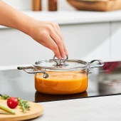 Karaca Amore Borosilikat Cam Derin Tencere 16 Cm thumbnail 12