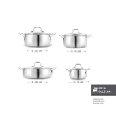 Karaca Arena 8 Parça Çelik Tencere Seti thumbnail 2