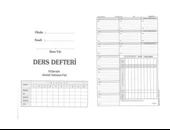 Ders Defteri 10 Derslik Günlük Yoklamalı 200 Sayfa - 2