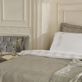 Karaca Home Rosette 8 Parça Çift Kişilik Çeyiz Seti Antrasit thumbnail 3