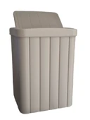 2'li Banyo Seti - 10L Pırpır Kapaklı Çöp Kovası Ve Wc Fırçalık thumbnail 9