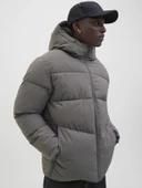 JACK JONES Erkek Kolu Yazı Baskılı Şişme Mont 12283517 thumbnail 2