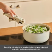 Karaca x Refika Swiss Crystal Almond Cream Easy Clip 9 Parça Tencere Seti thumbnail 3