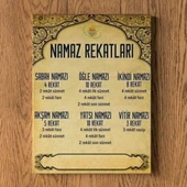 Namazlar Kaç Rekat Tablo - İslami Bilgilendirici Tablo - 1